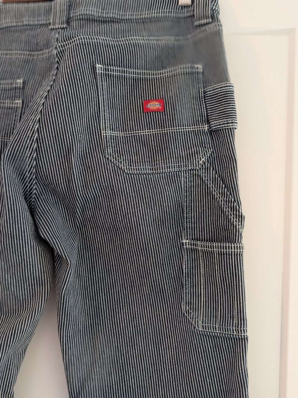 Dickies Hickory Stripe Women's Workwear Relaxed Pants Size 12R - Picture 14 of 16